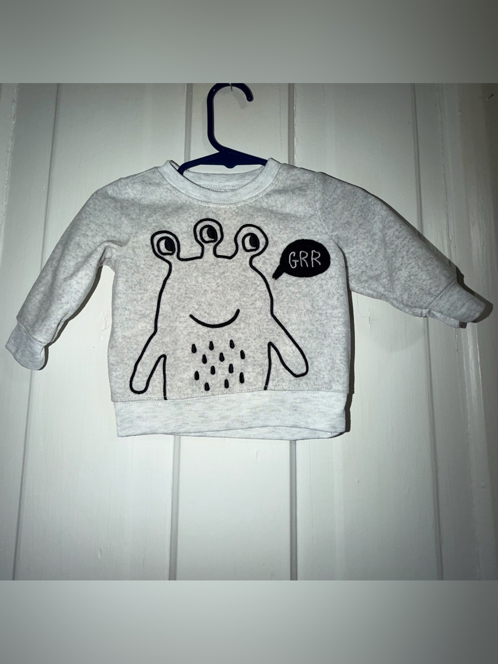 Boys girls infant 3-6 month sweater Kids Monster Pullover Sweatshirt